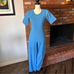 Ilana Kohn Lee Cotton Jumpsuit in Blue Sz 0 PETITE